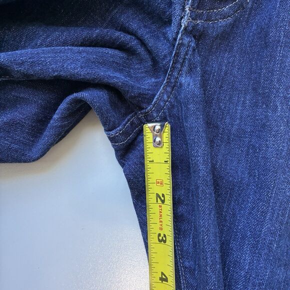 Raleigh Denim Workshop X Peter Millar Jones Men’s Jeans 38 X 33 Dark Made In USA - Picture 8 of 9